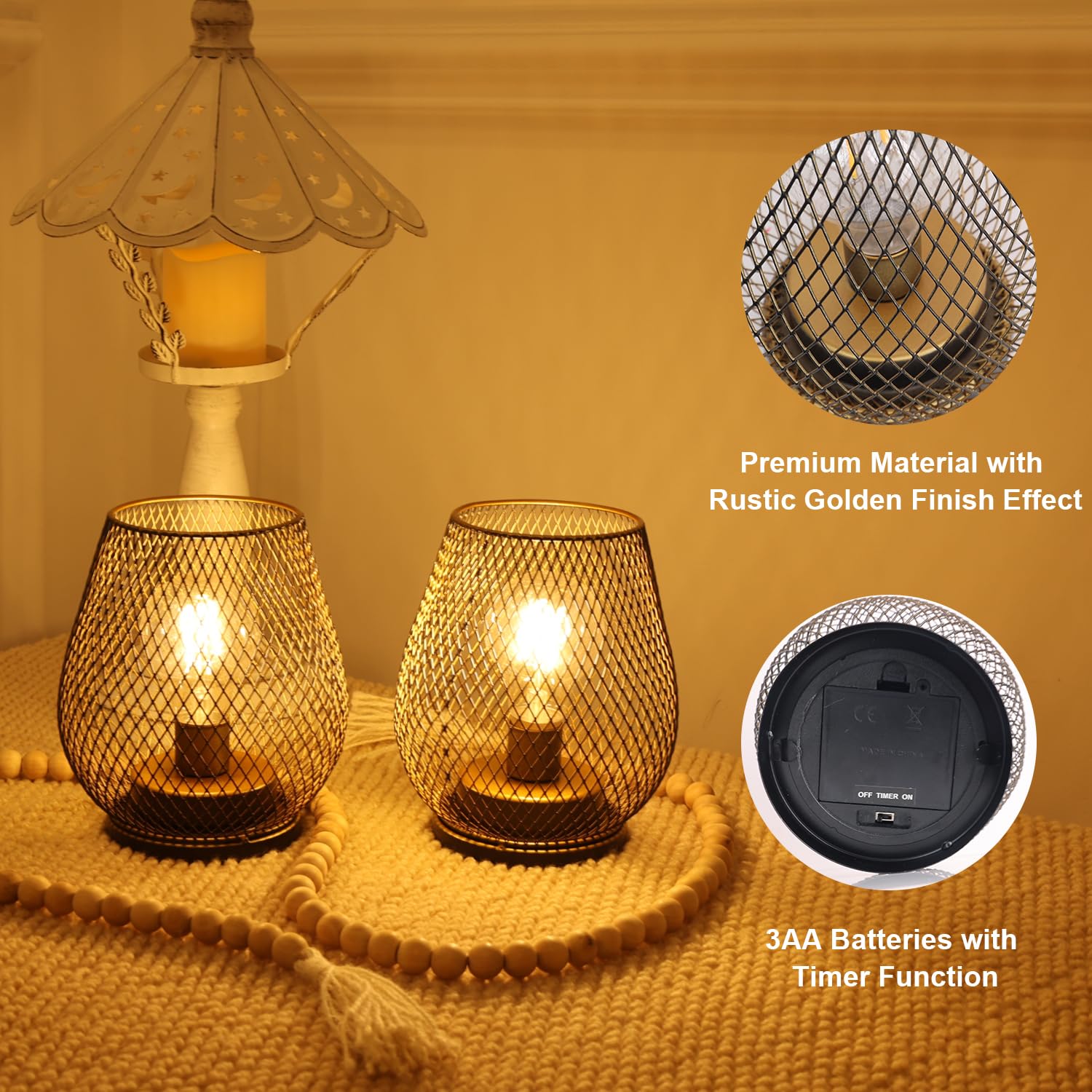 decorkey led bulb warm glow lantern ideal for table centerpieces and cozy corners.