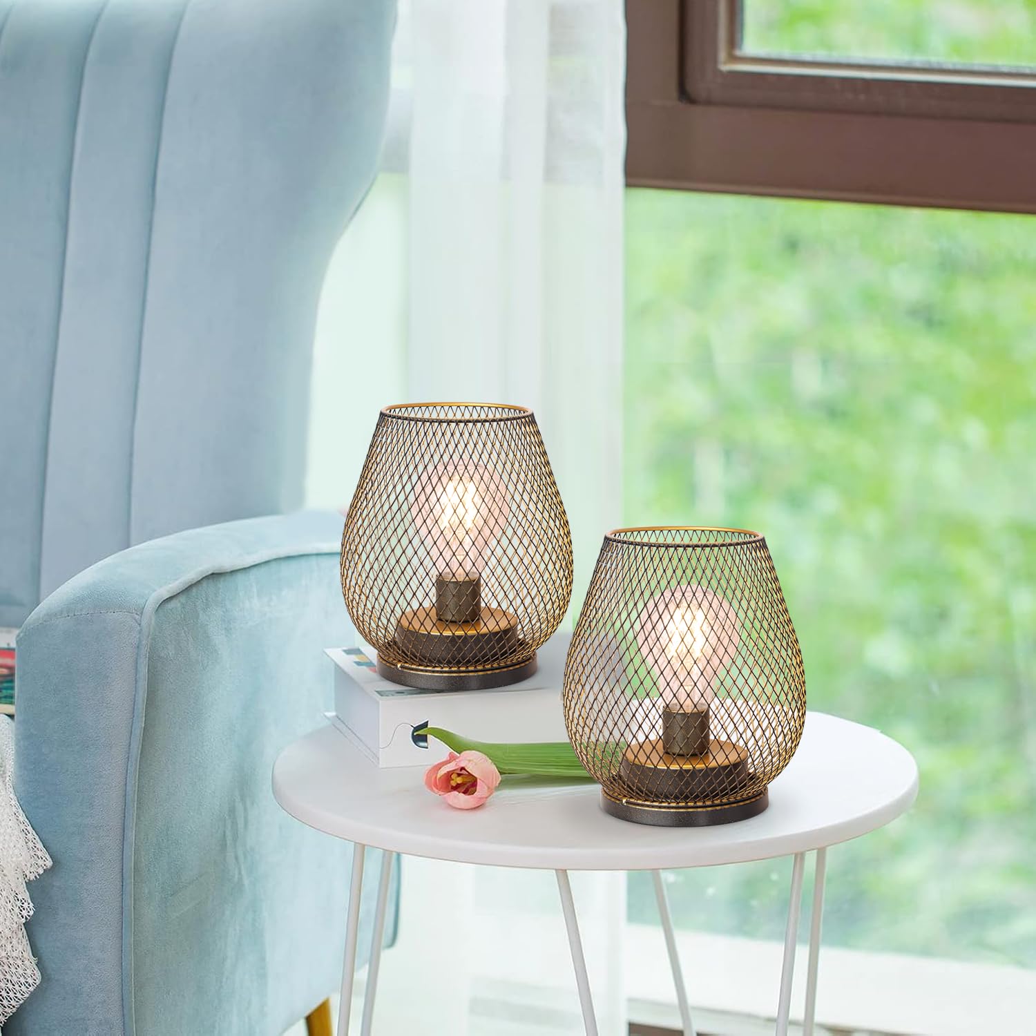decorkey rust-resistant metal lantern withstands year-round use in any setting.