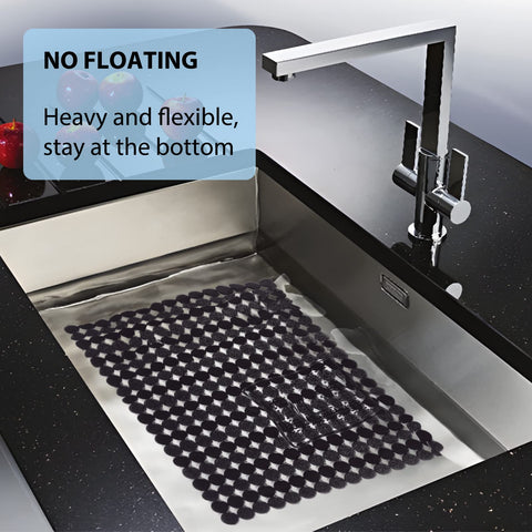 Decostatue versatile sink mat for dishes, porcelain, ceramic pieces and even fruit drainage.