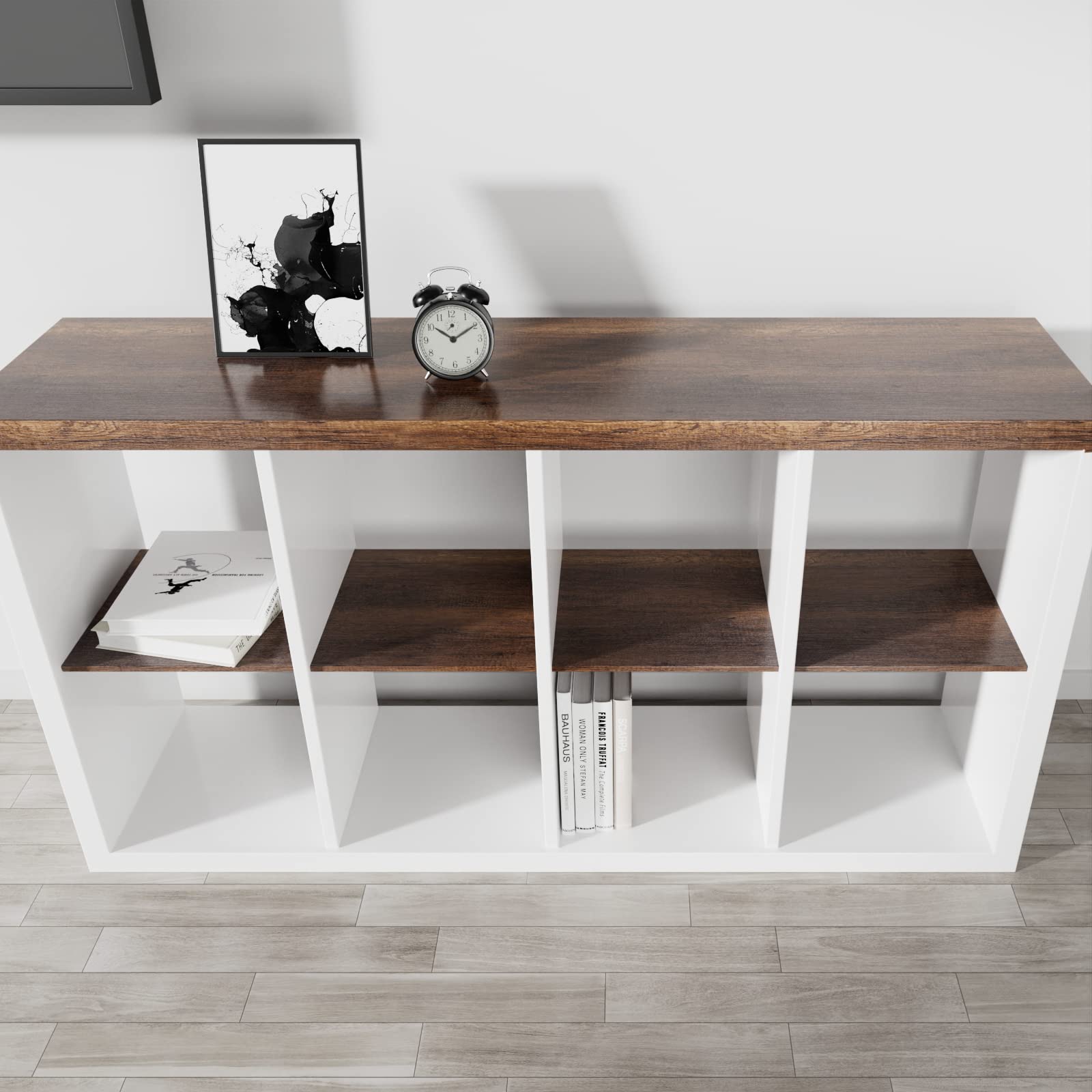 Decotalk wood grain roll enhances shelves and desks with authentic texture