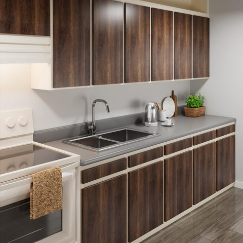 Decotalk wood look wallpaper peel-and-stick for cabinets and countertops