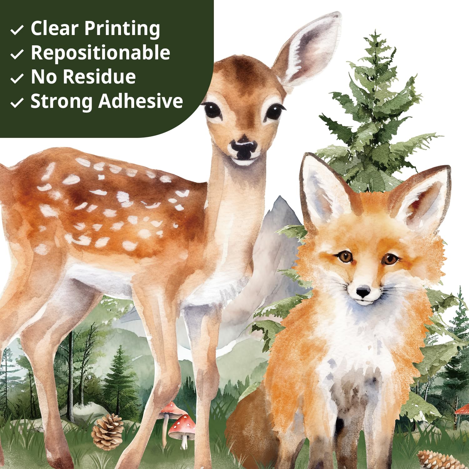 Decowall SG4-2422 waterproof wall decals endure moisture and daily use.
