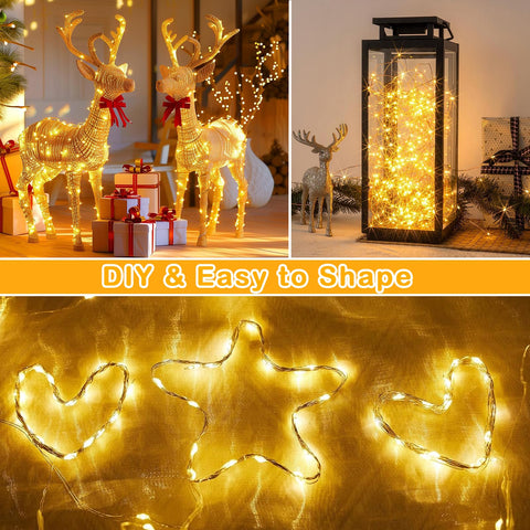 Decute bendable copper wire shapes into custom decorative forms