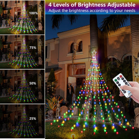 Decute remote-control star lights for easy mode selection and timing