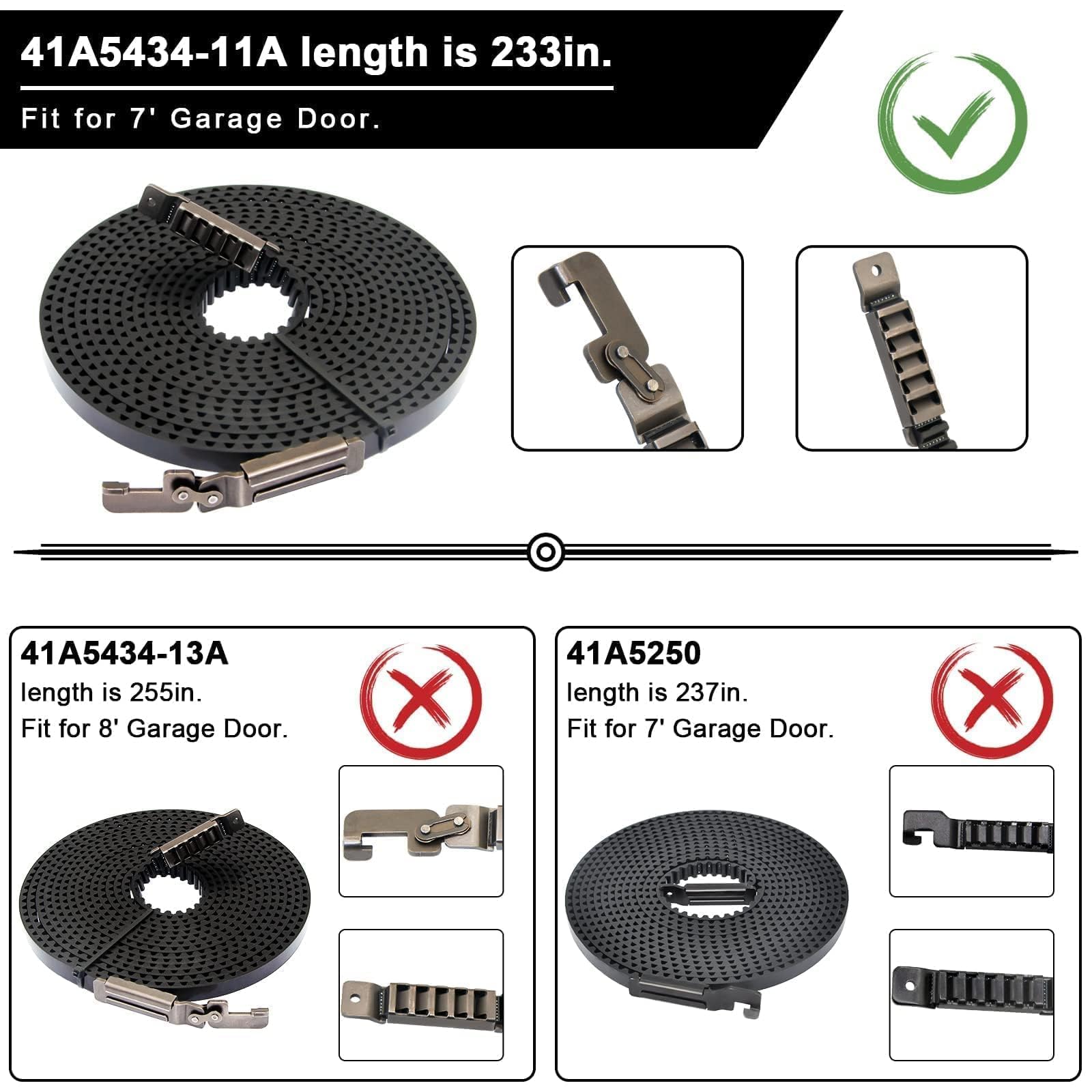 DEEKOOL compatible models label on belt for easy reference