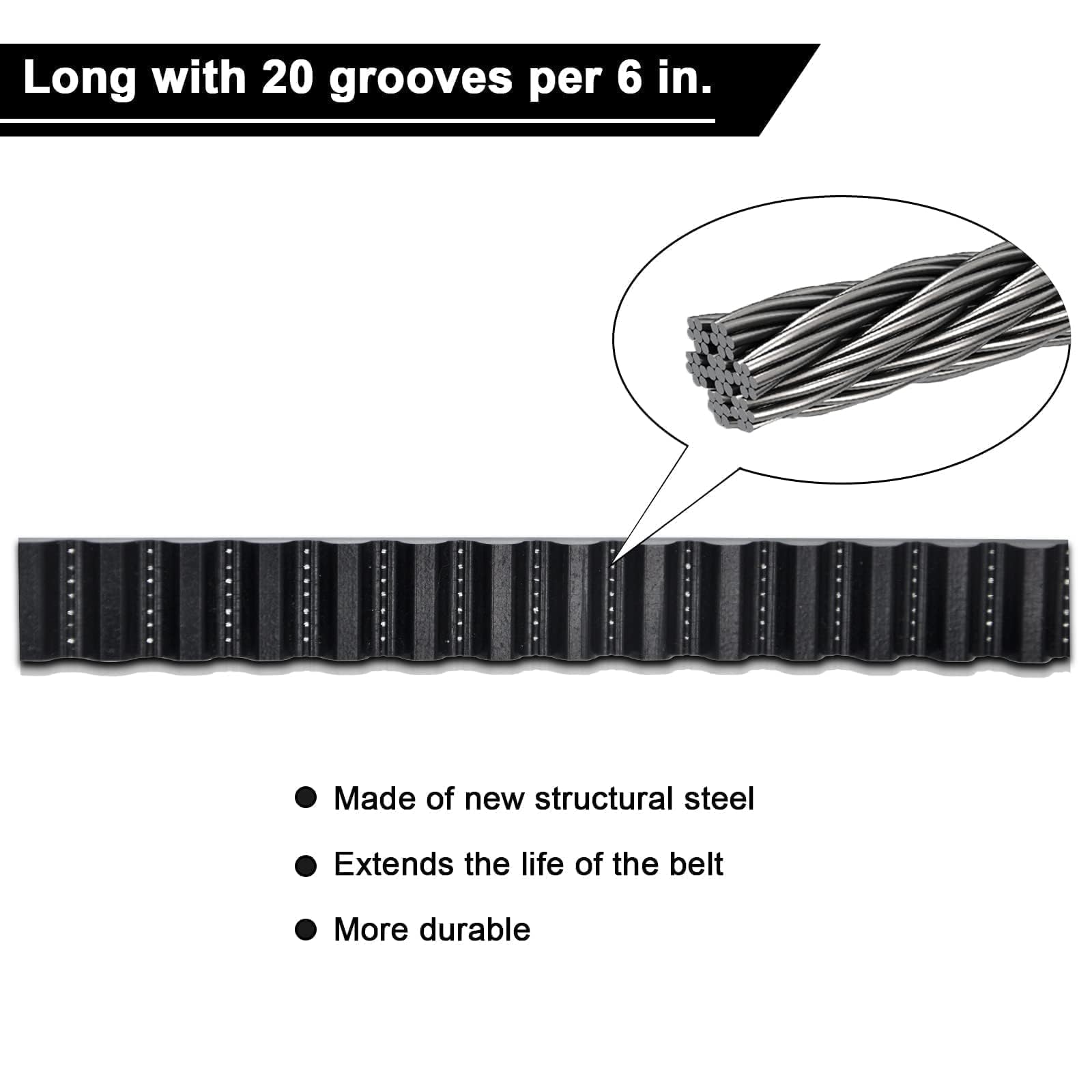 DEEKOOL long-life structural steel belt promises extended belt life