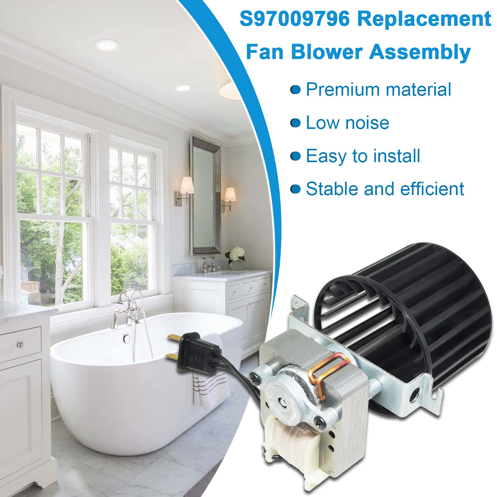 DEEKOOL S97009796 motor and blade kit compatible with 162-164 series for steady operation.