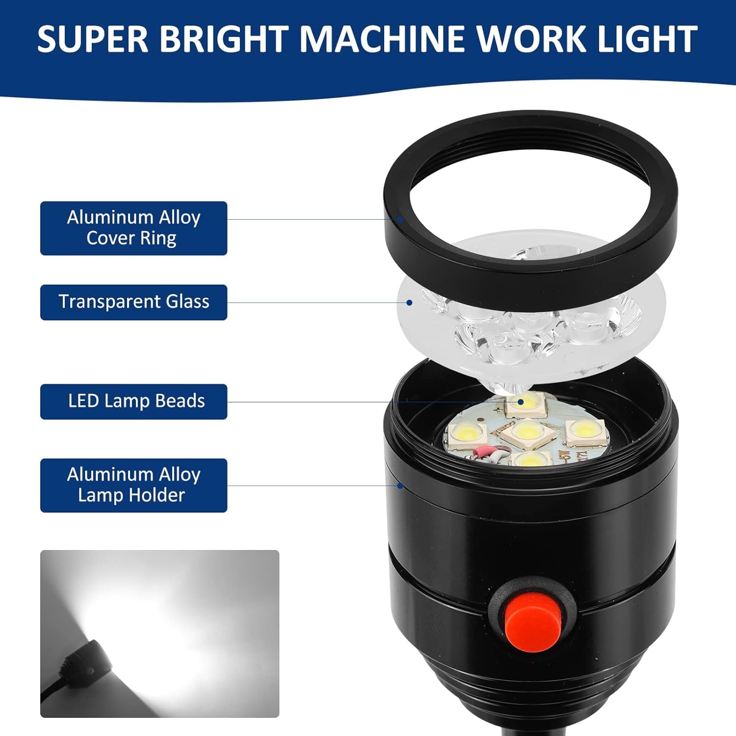 Deeffe adjustable angle enables precise lighting directions