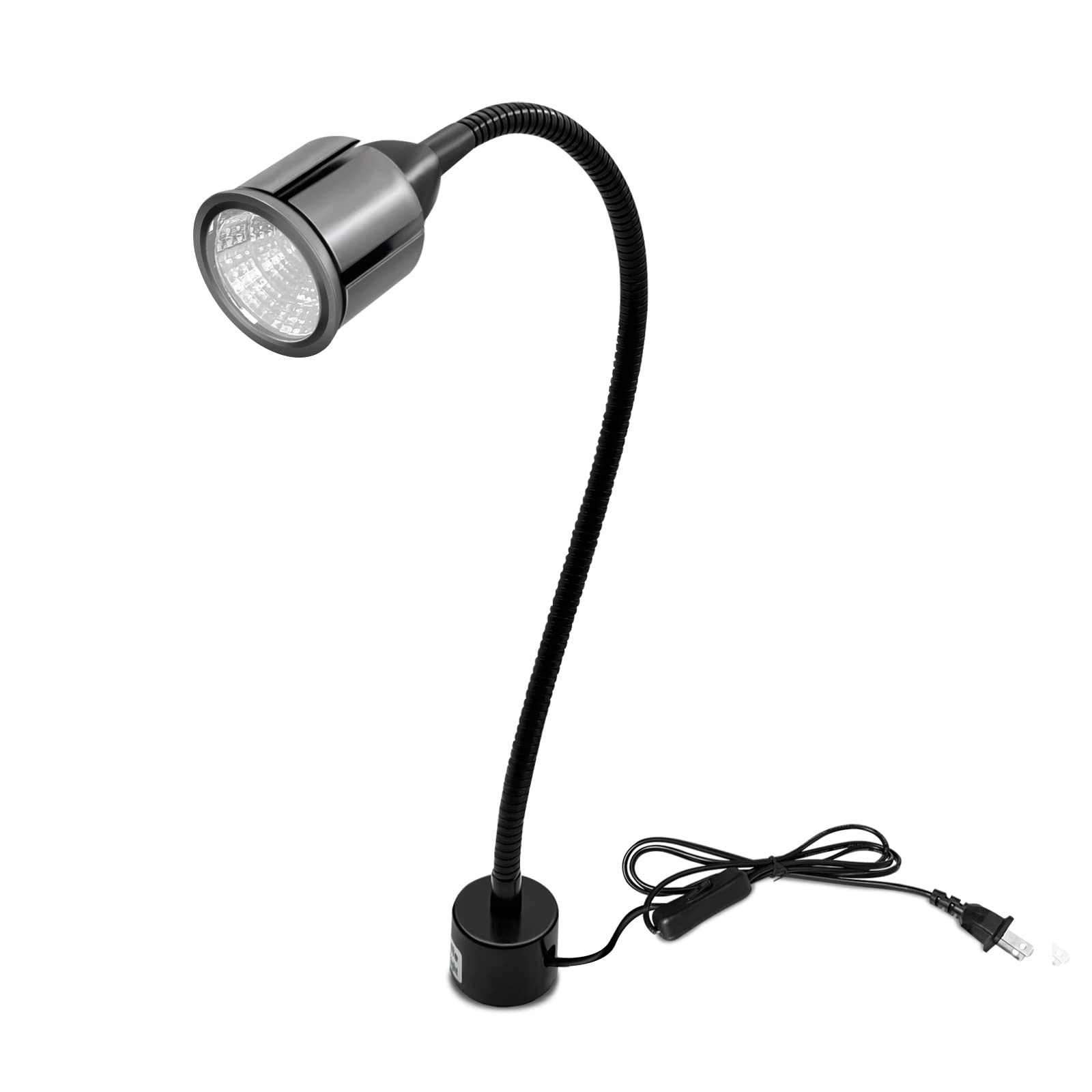 Deeffe magnetic LED work light attached to a base for hands-free precision on steel surfaces