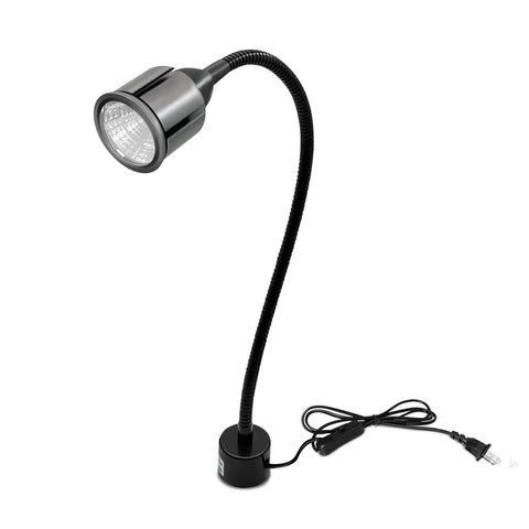 Deeffe magnetic LED work light attached to a base for hands-free precision on steel surfaces