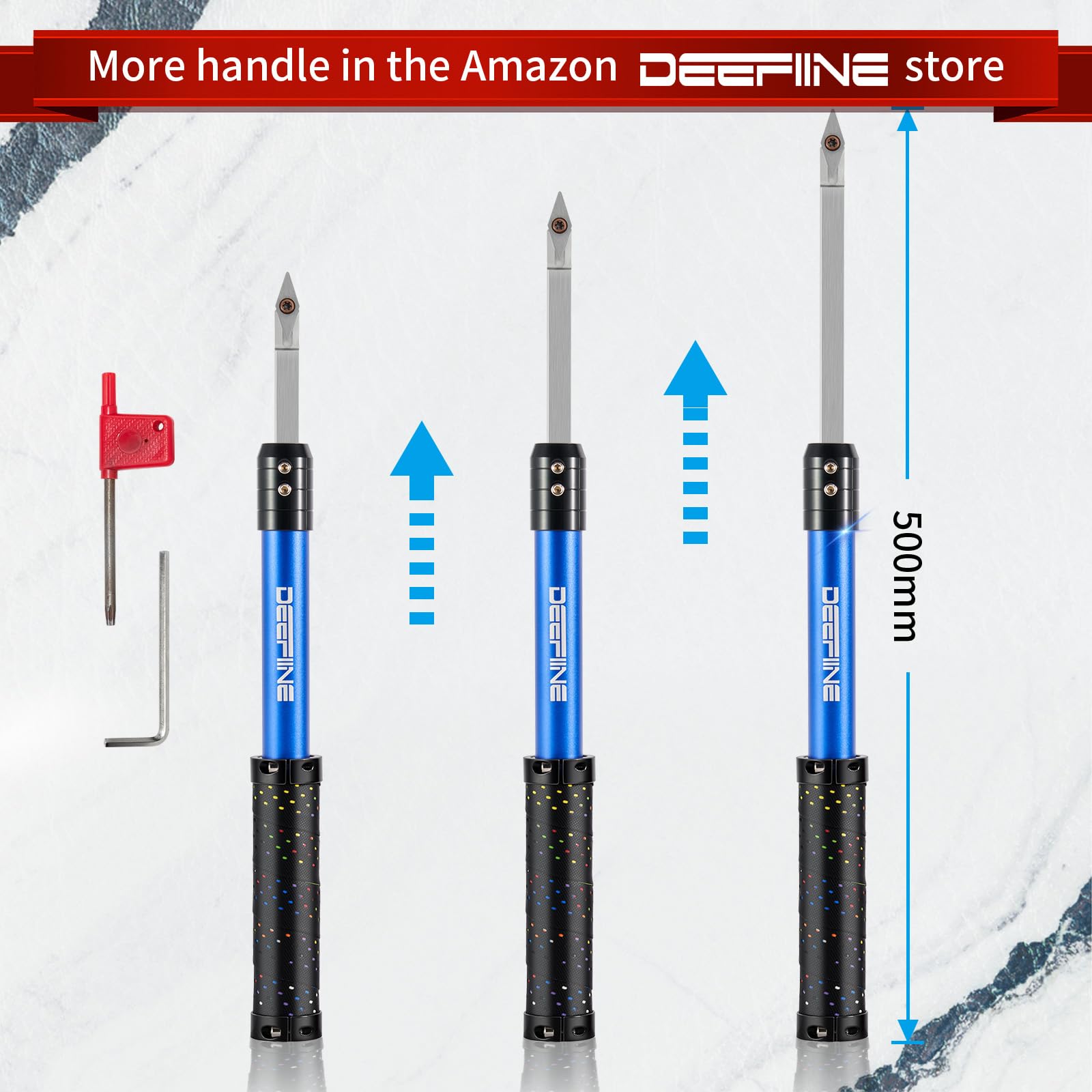 DEEFIINE carbide inserts set provides easy blade replacement and consistent cutting