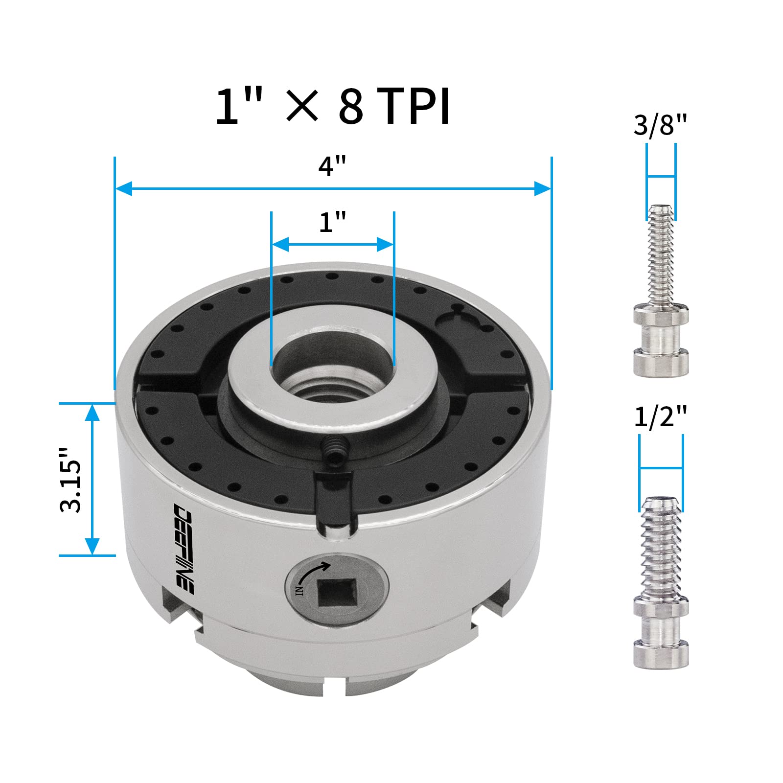 DEEFIINE CNC-machined components deliver smooth operation and stable chuck performance