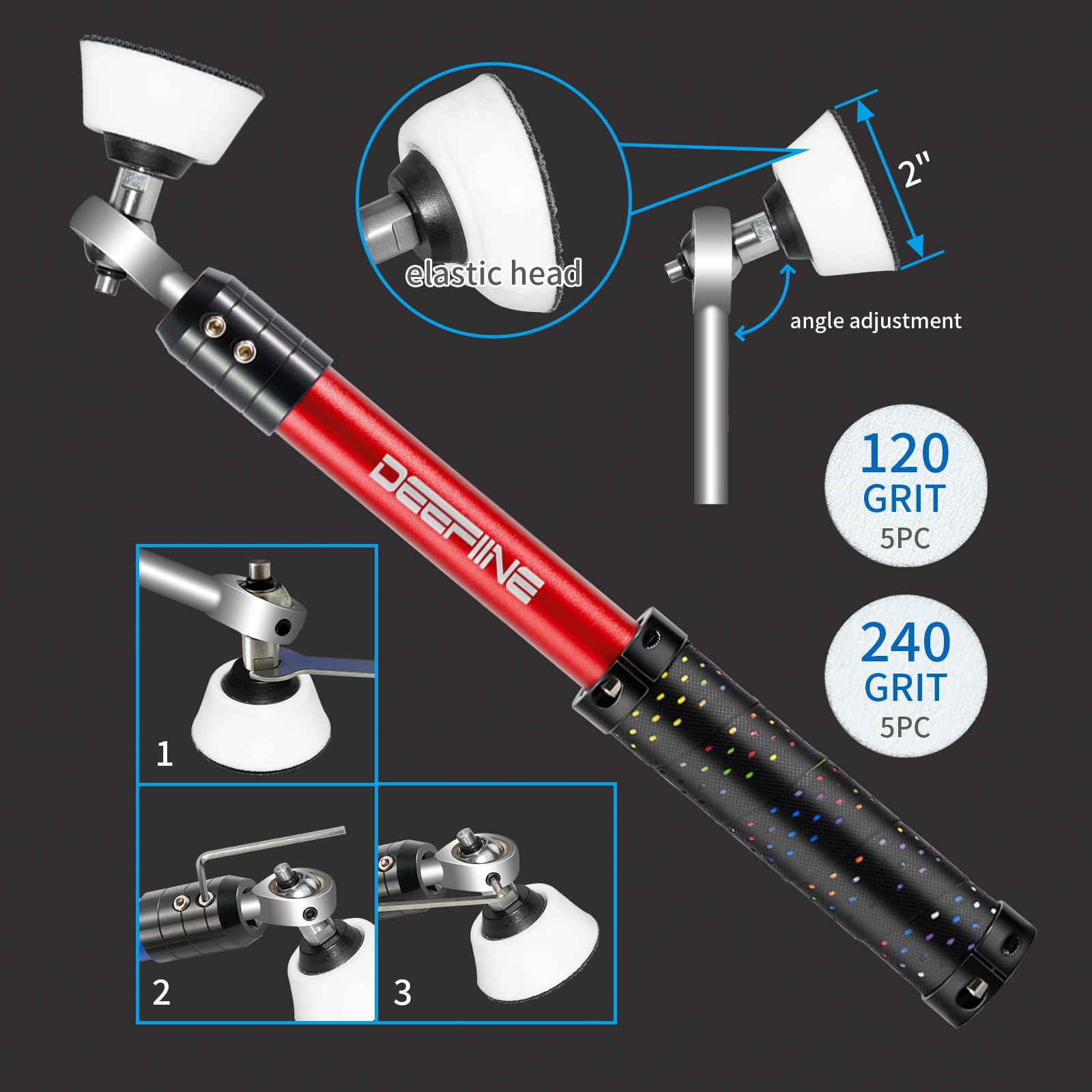 DEEFIINE finisher swan neck hollowing tool for clean, detailed profiles