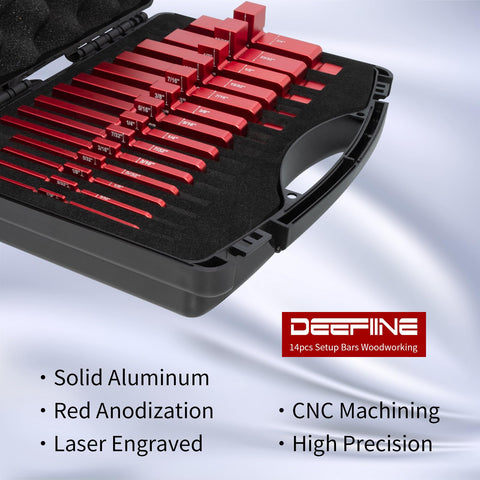 DEEFIINE aluminum alloy blocks offer durability with light handling.