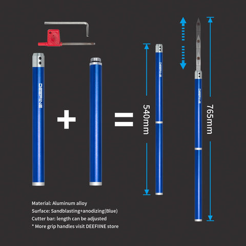 DEEFIINE T15 wrench and Allen wrench set included for quick tool adjustments