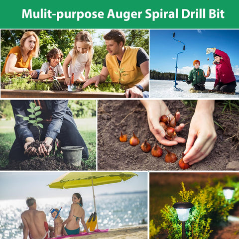 DEEGETEL auger bit in durable steel for long-lasting garden tasks.