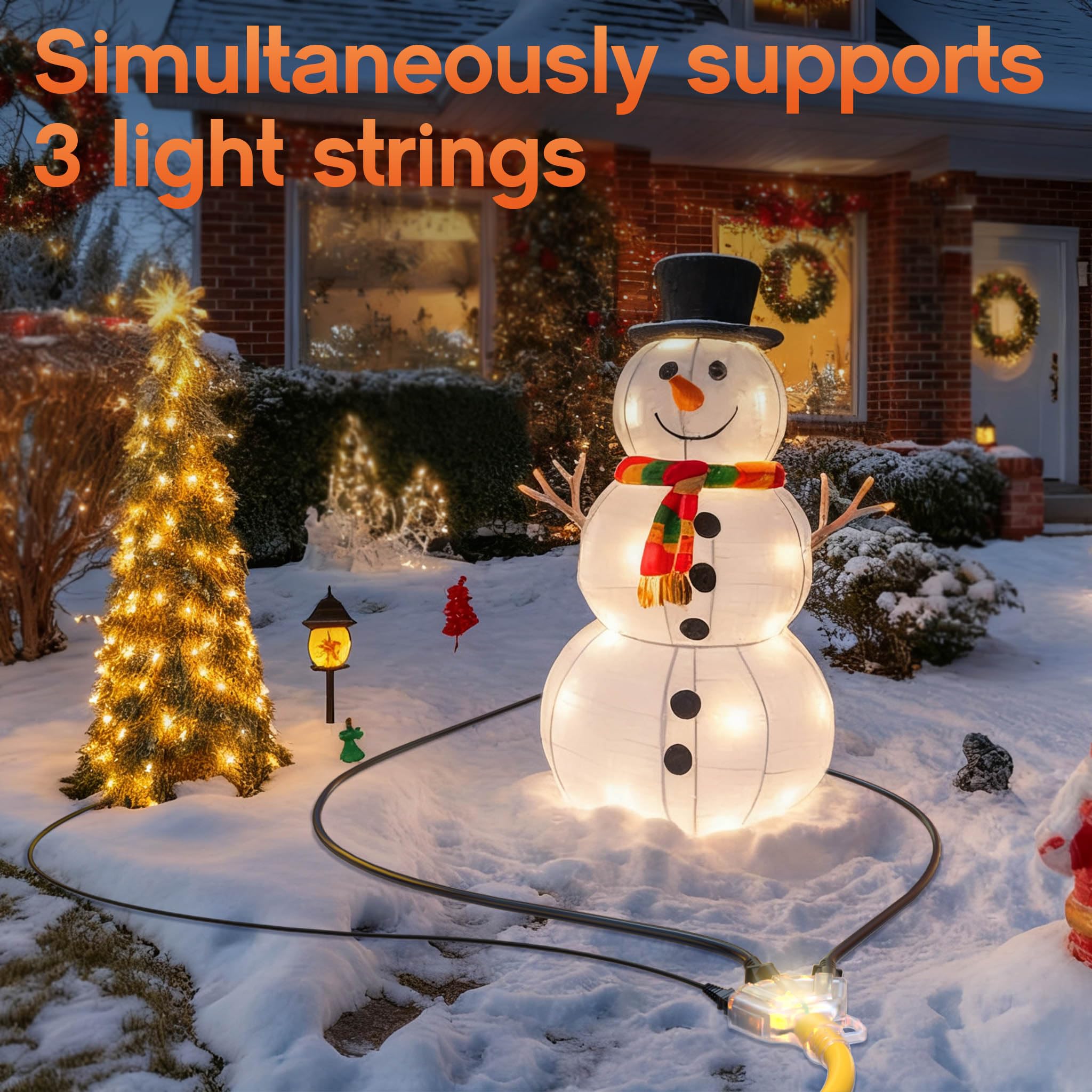 Deeklify 1875W extension cord powering multiple devices safely