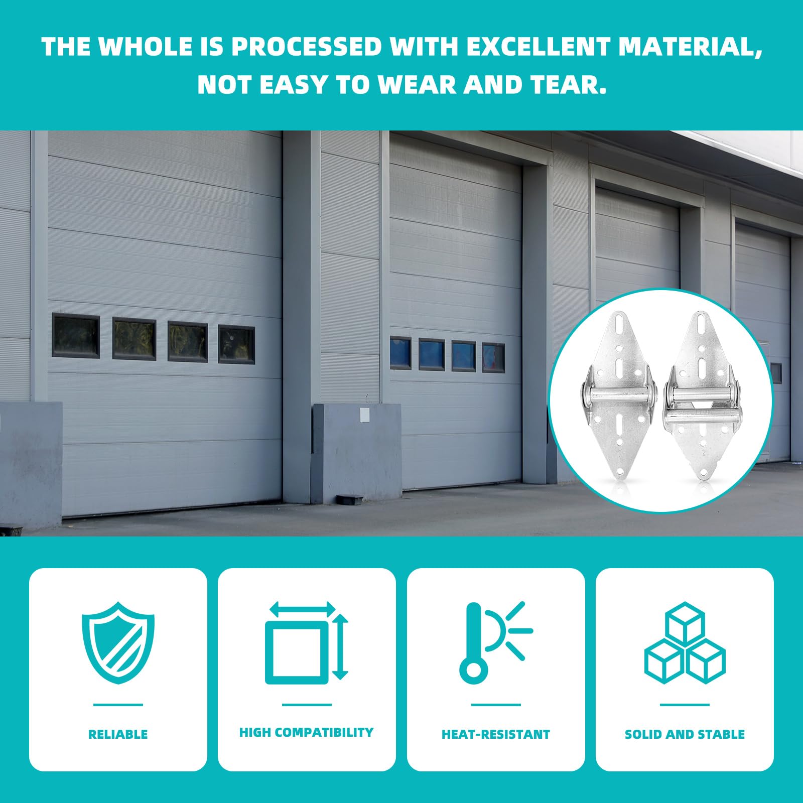 DEELEDM 8-piece hinges close-up demonstrate versatile replacement for light commercial doors