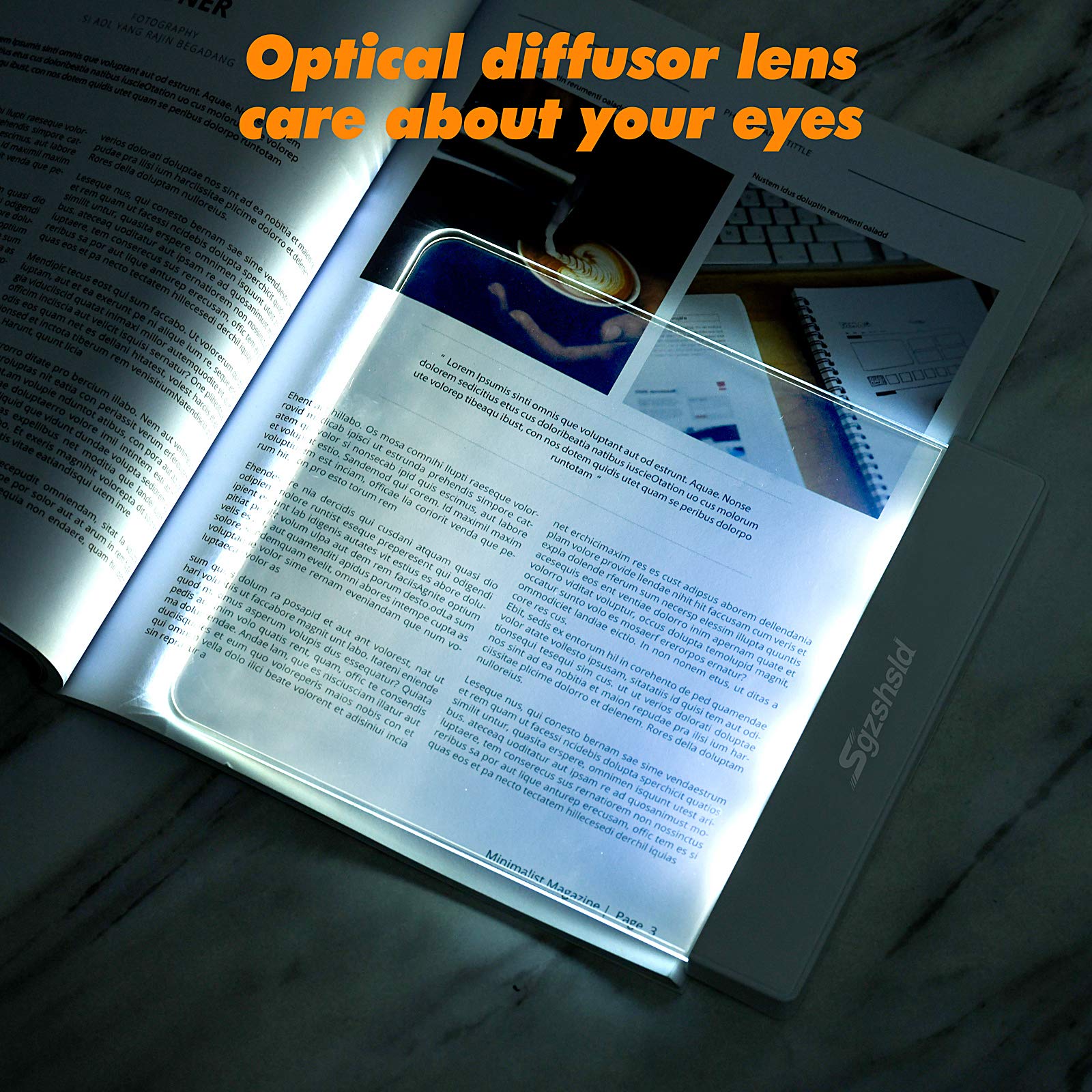 Deelessgz Book Light brightness knob enables comfortable night reading.