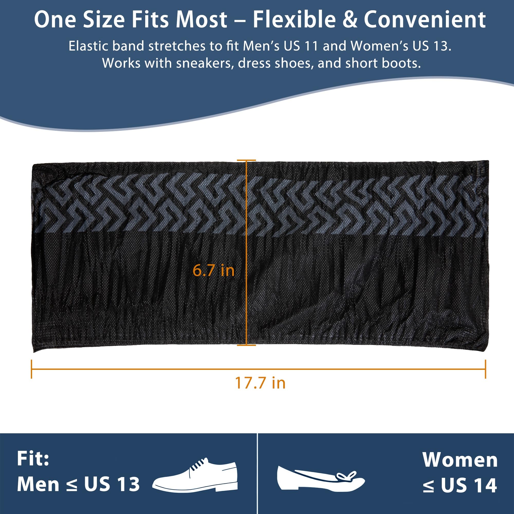 Bulk 200-pack Deeoutlife XL disposable shoe covers for busy jobs