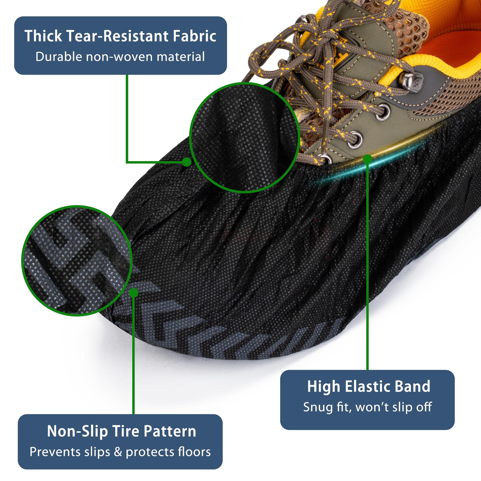 Floor protection by Deeoutlife XL shoe covers for carpets and entryways
