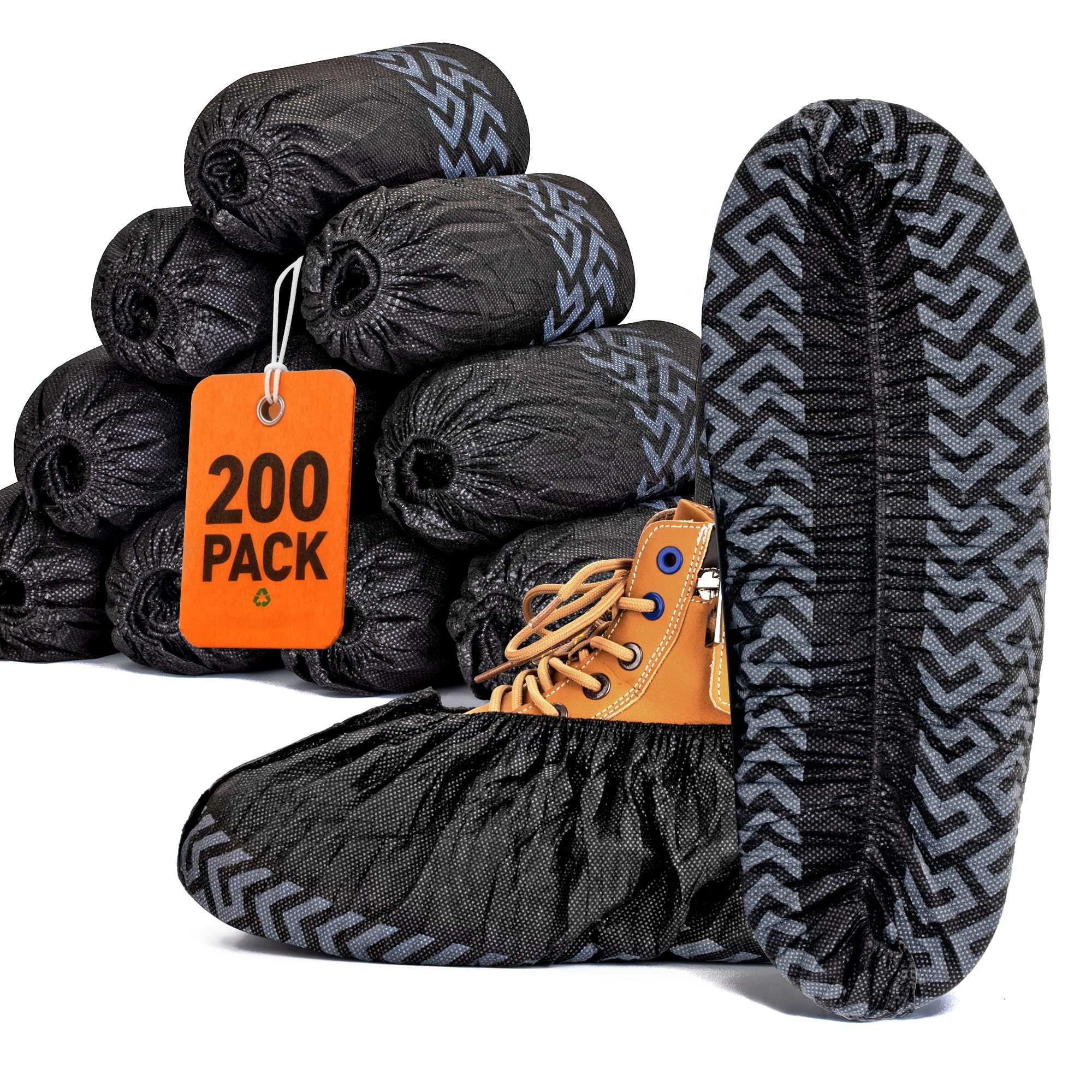 Deeoutlife XL shoe covers with non-slip sole to protect indoor floors