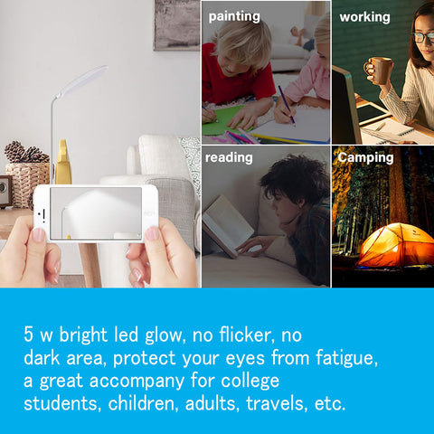 DEEPLITE desk lamp 5W LED eye-care lighting reduces fatigue.