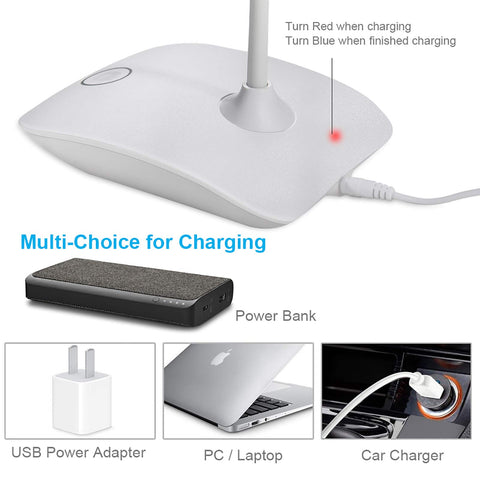 DEEPLITE desk lamp folded for compact travel and easy packing.