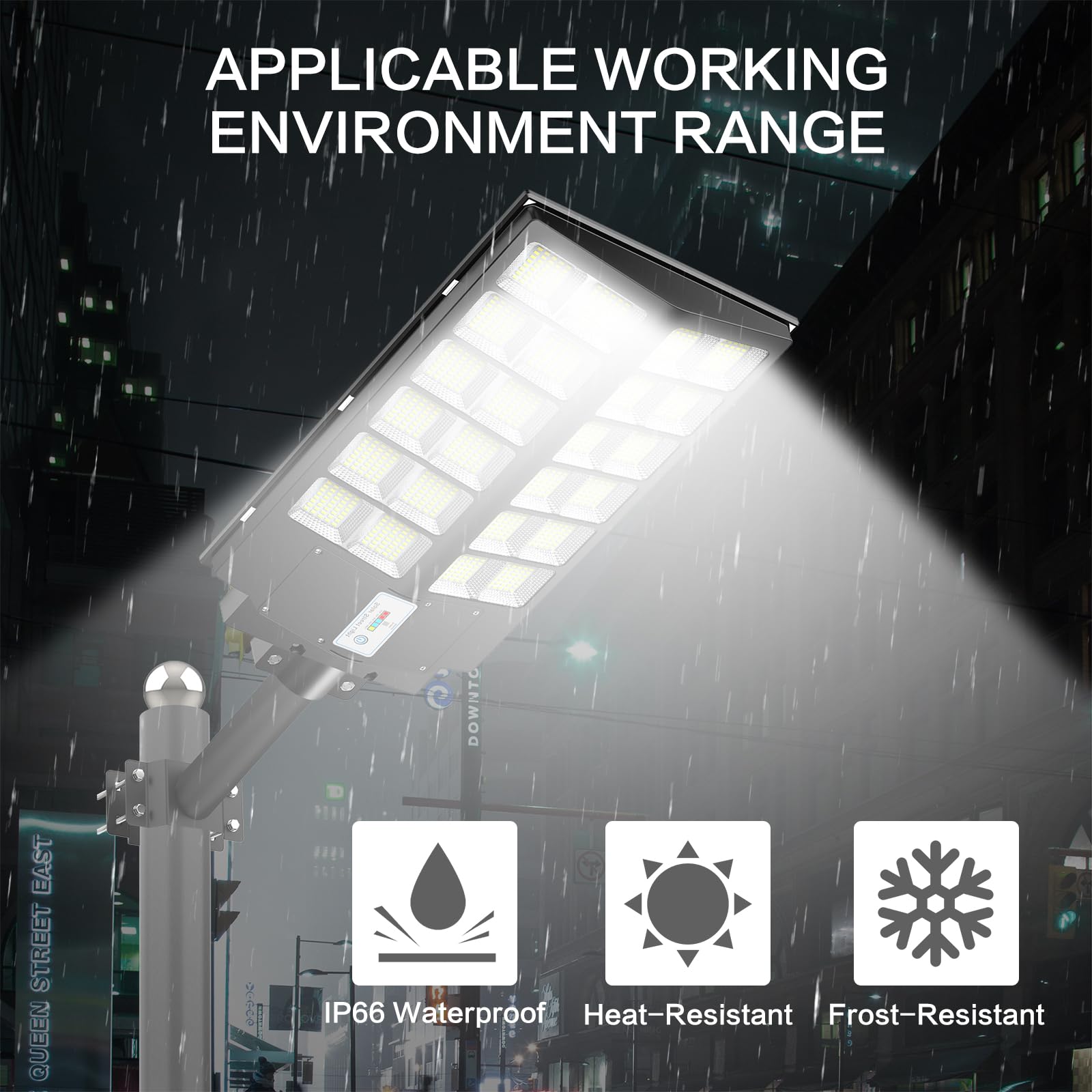 Deepn 8000W Solar Street Light remote control operation