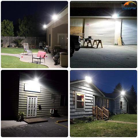 Deepn backyard security path lighting provides broad, even coverage.