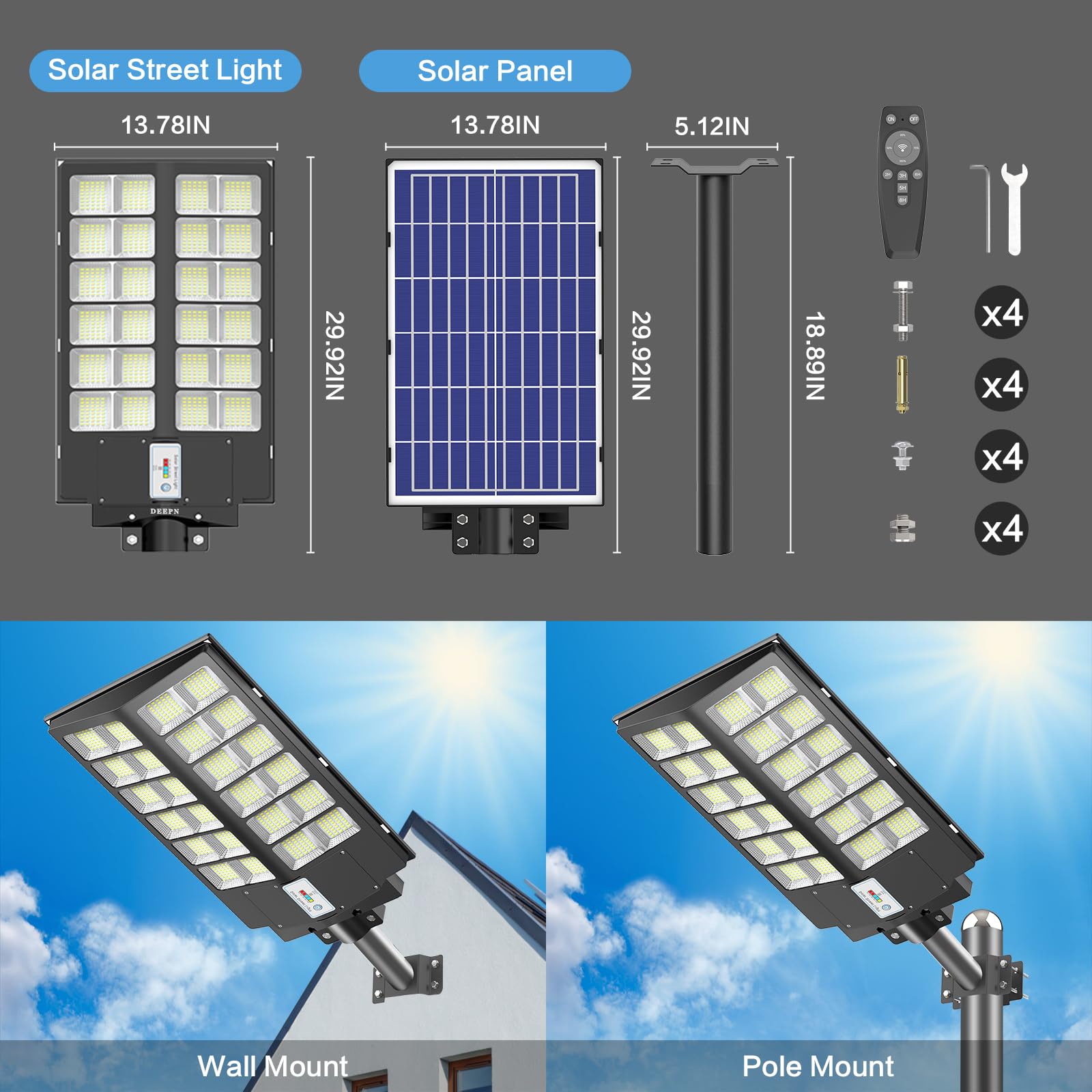 Deepn motion sensor and remote control for adaptive lighting