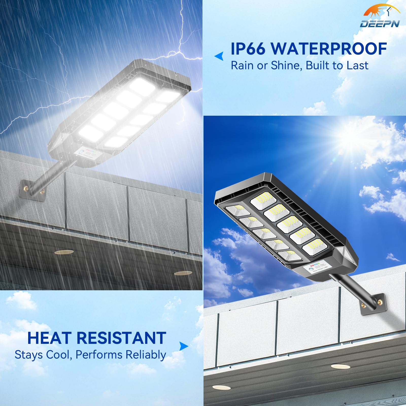 Deepn outdoor lights offer fast installation with included hardware and mounting options.