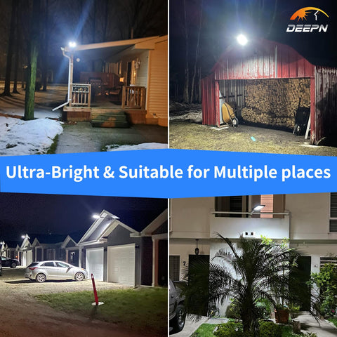 Deepn solar lights with IP66 durability stand up to harsh weather.