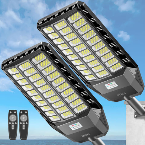 Deepn solar street light with bright 5730 SMD beads for clear outdoor illumination