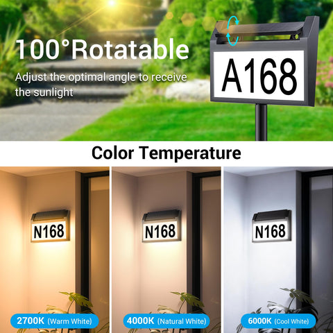 deerdance waterproof outdoor address sign withstands rain for year-round readability