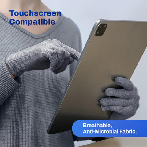 Anti-static material helps DefenderShield gloves reduce static while using devices