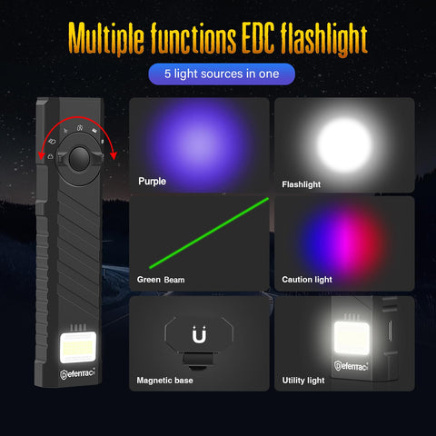 DEFENTAC 100-lumen utility light for close tasks and work areas.