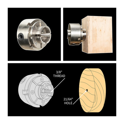 DEEFIINE tightening gear key included for precise jaw adjustments