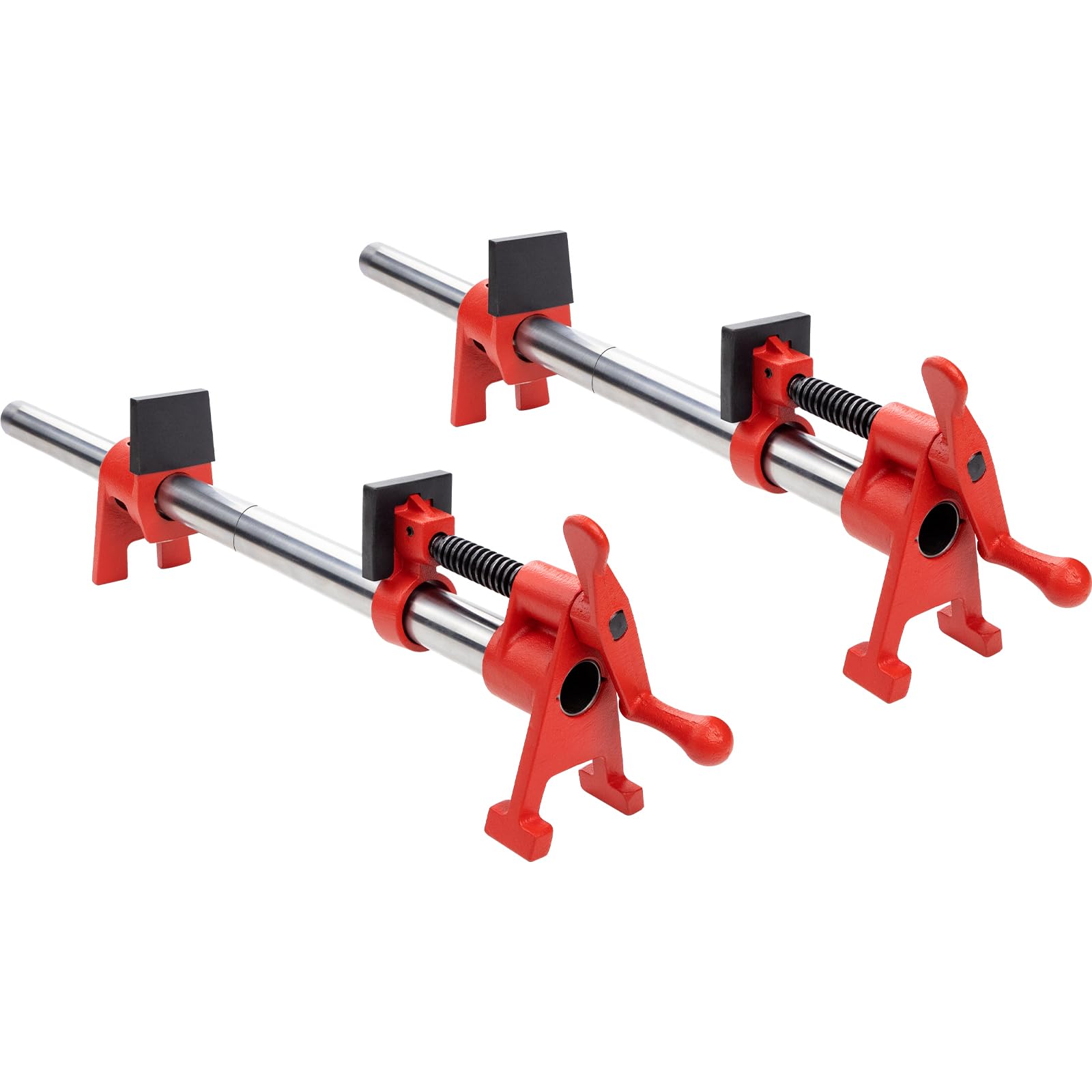 DEEFIINE 15-inch wood gluing pipe clamp with H-style jaws for precise alignment during glue-ups