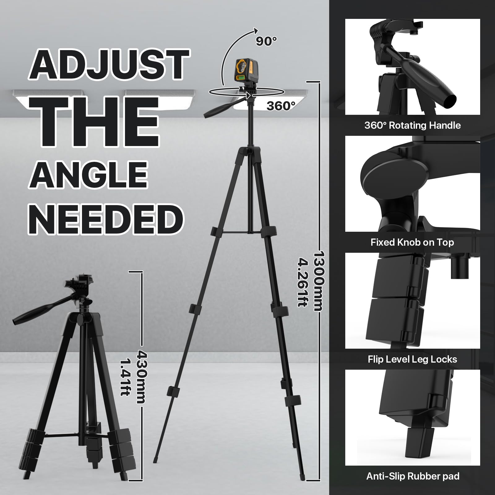 DEGLASERS brightness adjustment control helps adapt to indoor and outdoor lighting.