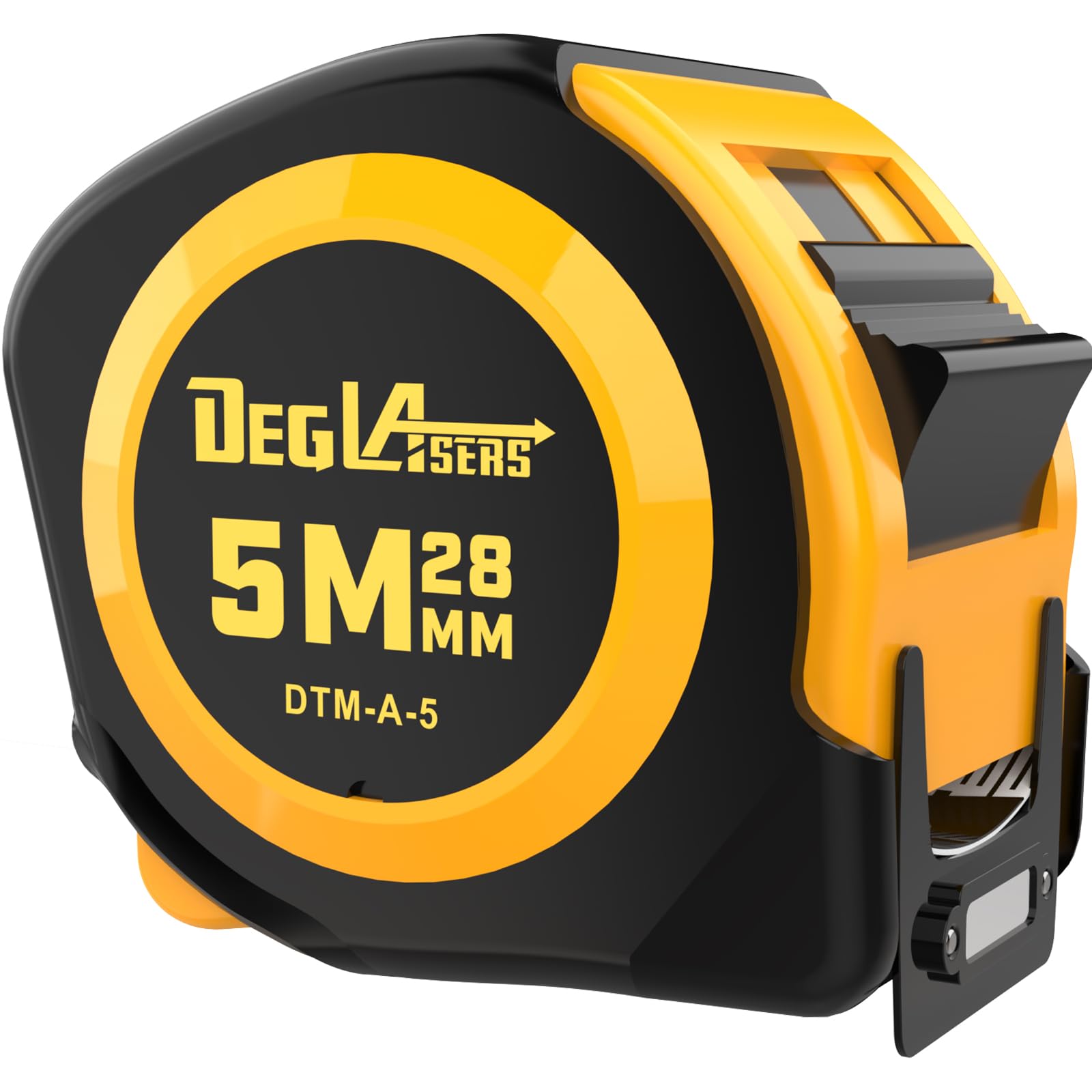 DegLasers magnetic tape measure 16ft with dual-scale readout for quick, accurate measurements