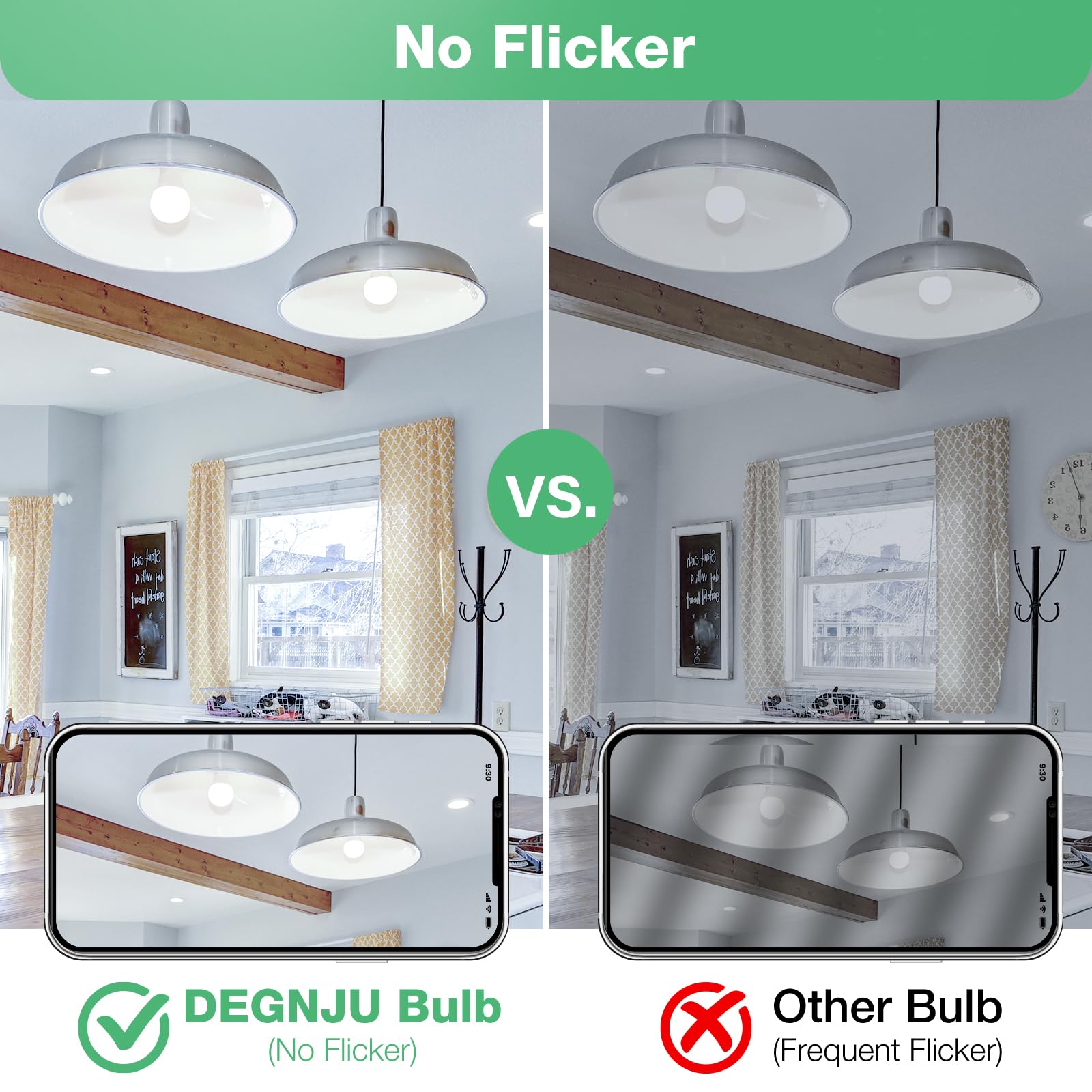 Long-life DEGNJU A19 bulbs rated for 15,000 hours of use