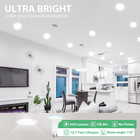 DEGNJU BR30 LED Bulb delivers 650 lumens for bright, natural light