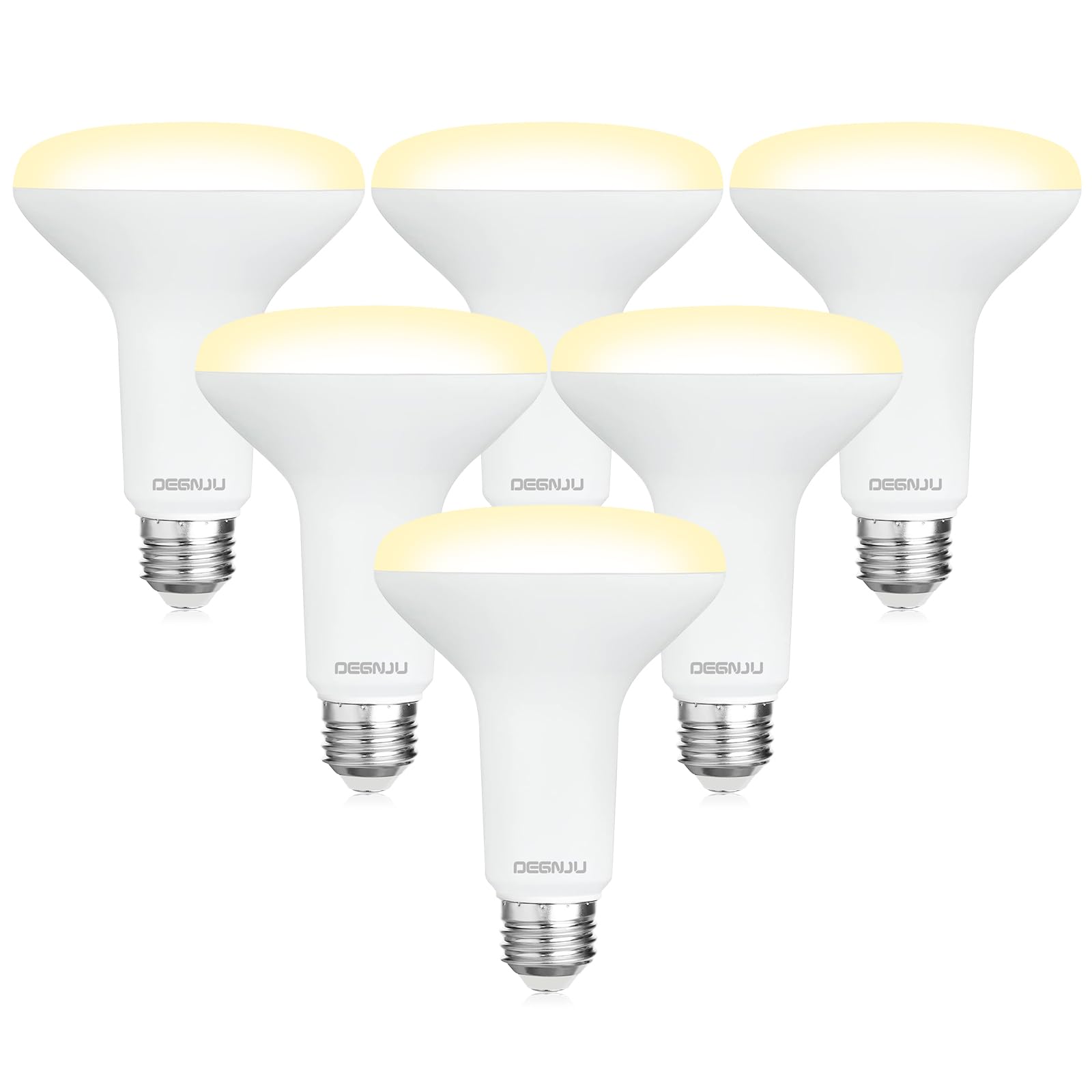DEGNJU BR30 dimmable LED bulb in a recessed can for smooth lighting