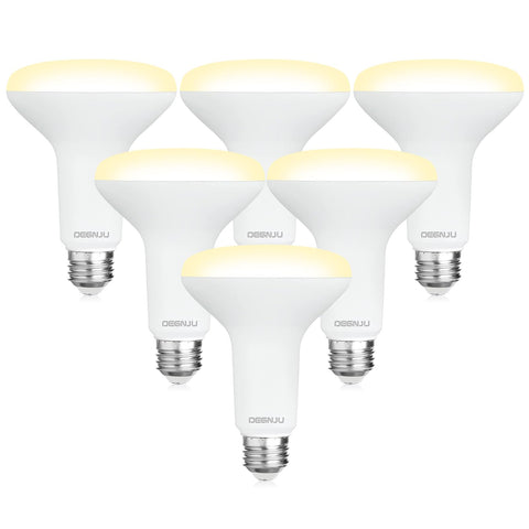 DEGNJU BR30 dimmable LED bulb in a recessed can for smooth lighting