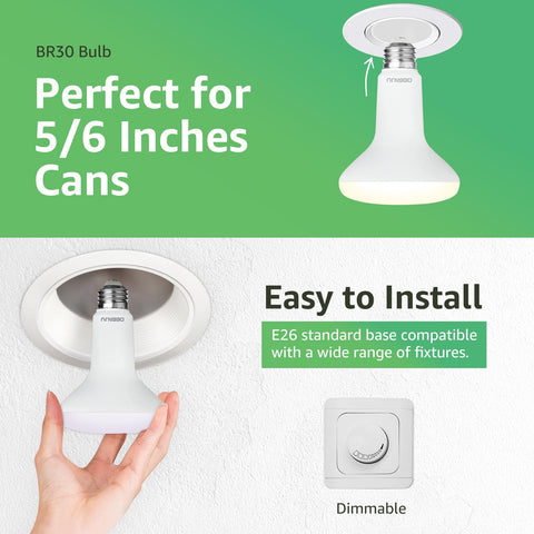 DEGNJU BR30 LED bulb flicker-free for comfortable viewing