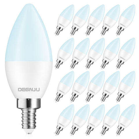 DEGNJU chandelier bulb 60W equivalent for bright, energy-efficient illumination.