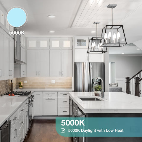 DEGNJU five point five watt LED bulb reduces energy use while brightening spaces.