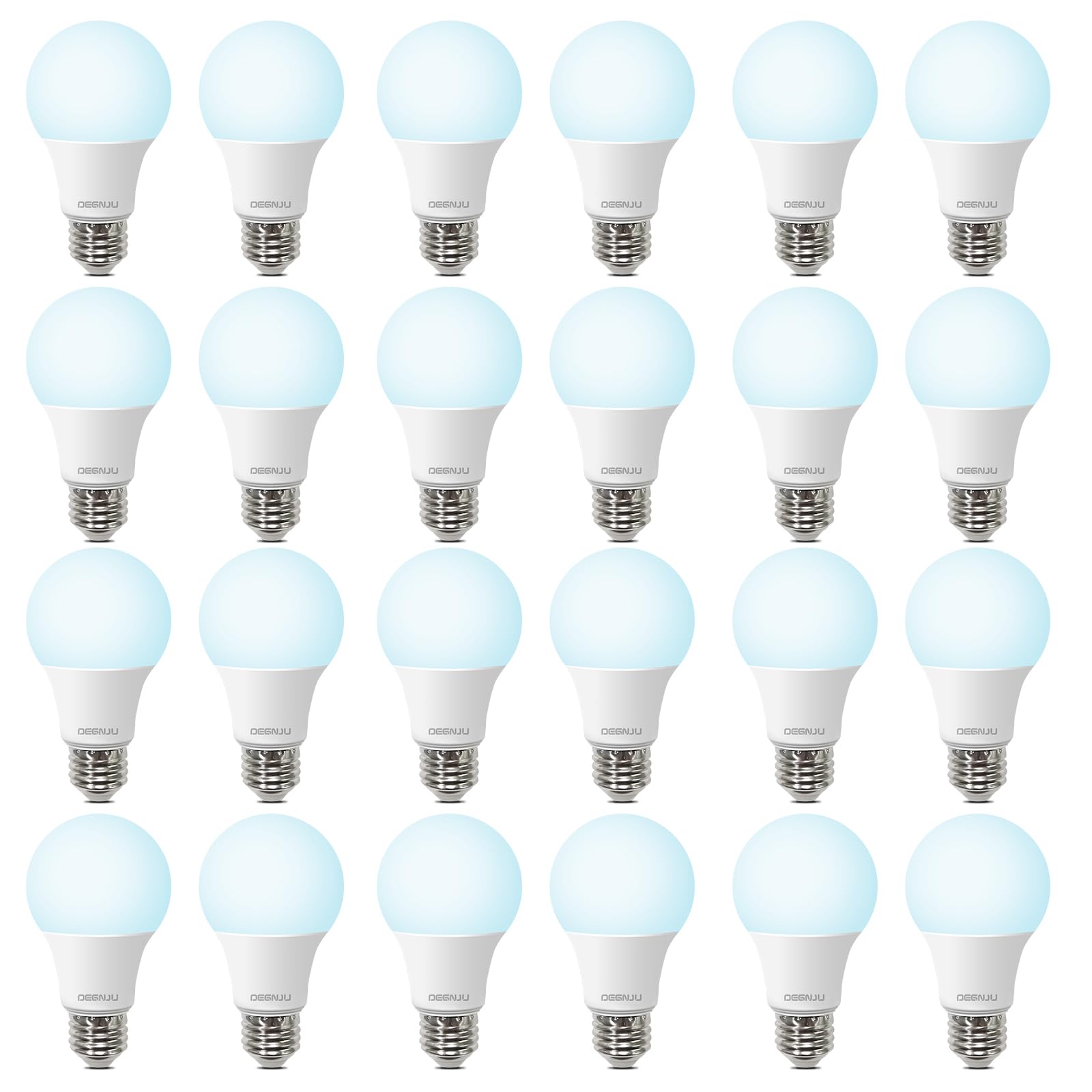DEGNJU LED bulb daylight 5000K, 800 lumens, energy-efficient brightness for rooms