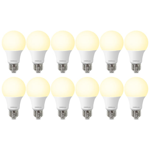 DEGNJU A19 LED bulb offers 60W-equivalent brightness for bright living spaces.